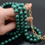 Pearl Mallorca emerald 10mm matte satin, full strand (40 beads)