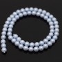 Pearl Mallorca 6mm sky blue matte satin, full strand (65 beads)