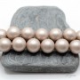 Cuentas de perla de concha satén mate 12mm 2 und., color blanco antiguo