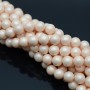 Pearl Mallorca cream 8mm matte satin, full strand (50 beads)