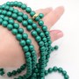 Cuentas de perla de concha satén mate 8mm 10 und., color esmeralda