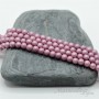 Mallorca pearls 4mm pink flamingo matte satin, 20 pieces