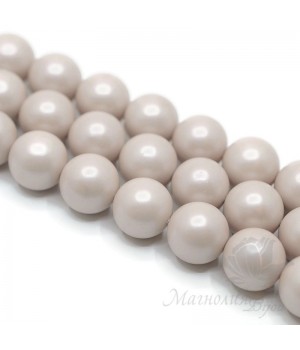 Mallorca pearls 14mm vintage pink matte satin, full strand(28 beads)