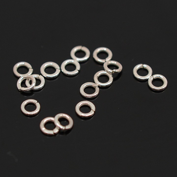 Connecting rings silver 925, 10 pieces
