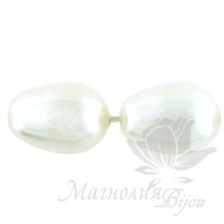 Swarovski pearls 11:8mm White(650), 1 piece