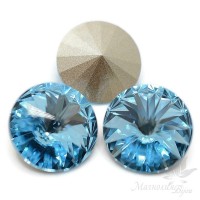 1122 Rivoli 14mm Aquamarine(202)