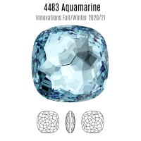 4483 Fantasy Cushion 14мм, цвет Aquamarine