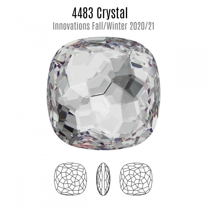 4483 Fantasy Cushion 14mm, Crystal