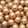Swarovski pearls 10mm Vintage Gold(651) half-drilled, 1 piece