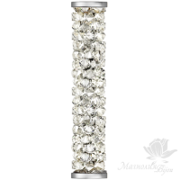 5950 Fine Rock Tube Crystal Moonlight(001 MOL) 30mm, Steel