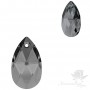 6106 Pear-shaped pendant 16mm, Silver Night