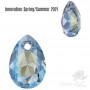 6433 Подвеска Pear Cut 16мм, цвет Aquamarine Shimmer