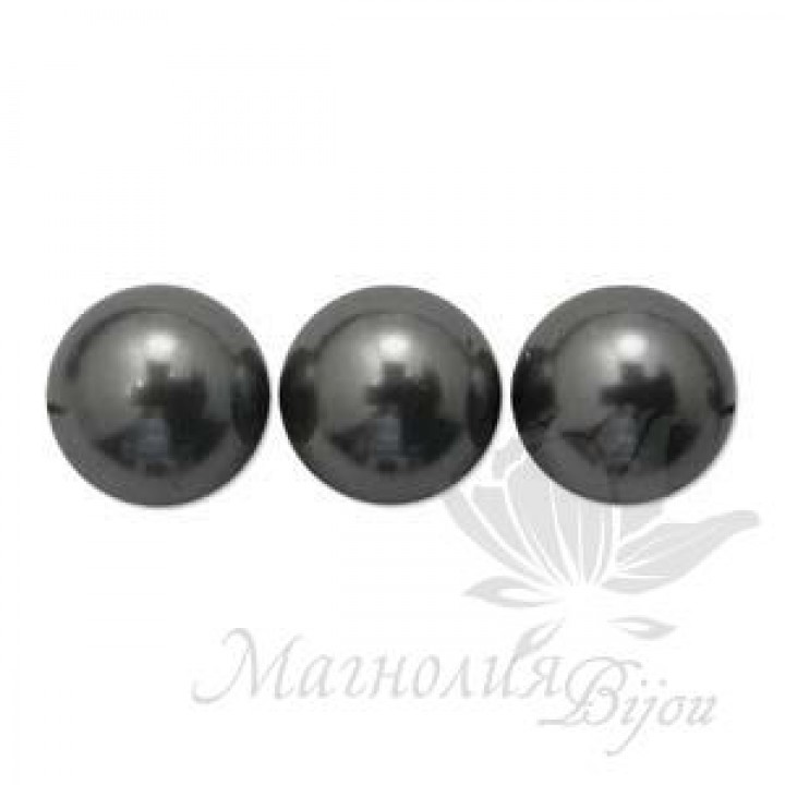 Swarovski pearls 6mm Dark Gray(617), 10 pieces