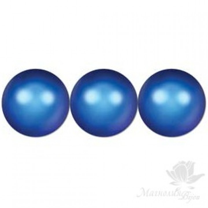 Swarovski pearls 6mm Iridescent Dark Blue(949), 10 pieces