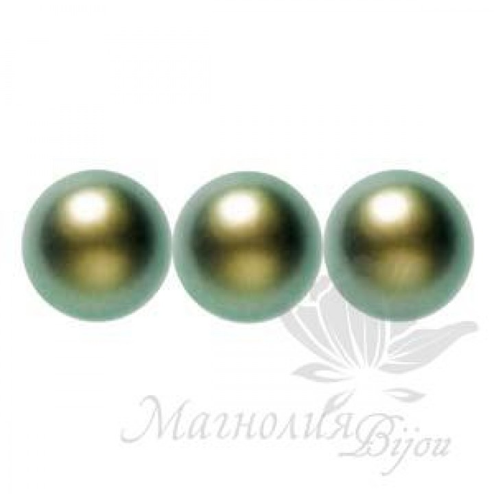 Swarovski pearls 10mm Iridescent Green(930), 5 pieces