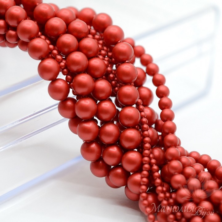 Swarovski pearls 6mm Rouge(2027), 20 pieces