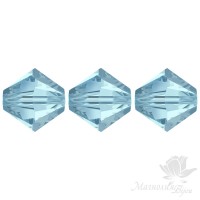 Tupis Swarovski 3mm Aquamarine(202), 20 und.