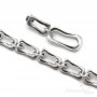 Small oval link 16mm 1 piece, silver plated