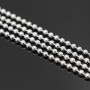 Chain with ball 2.2mm Zamak silver plated, 20cm