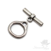 Замочек тогл 19:17mm, Zamak посеребрение