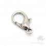 Lobster clasp 19mm, silver plated