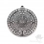 Mayan medallion 31mm, Zamak silver plated