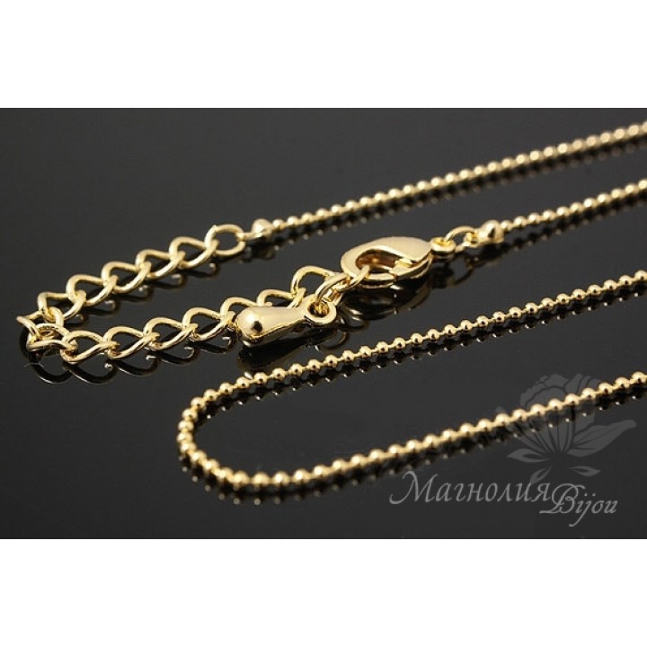 Finished Perlin chain, 16k gold plated
