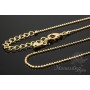 Finished Perlin chain, 16k gold plated