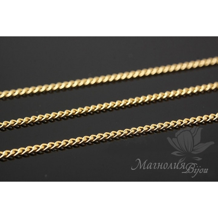 Chain 0.4:1.2mm 50cm, 16K gold plated