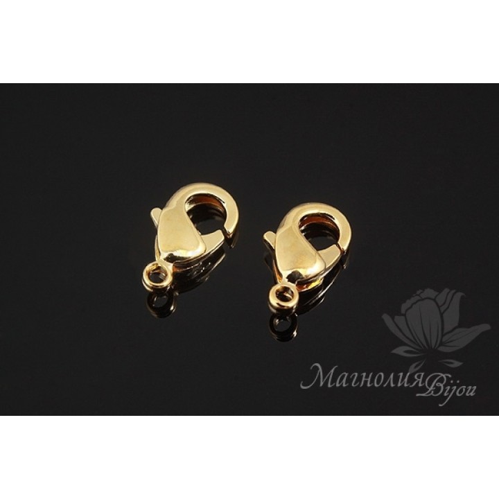 Lobster clasp 9.5mm, 16K gold plated