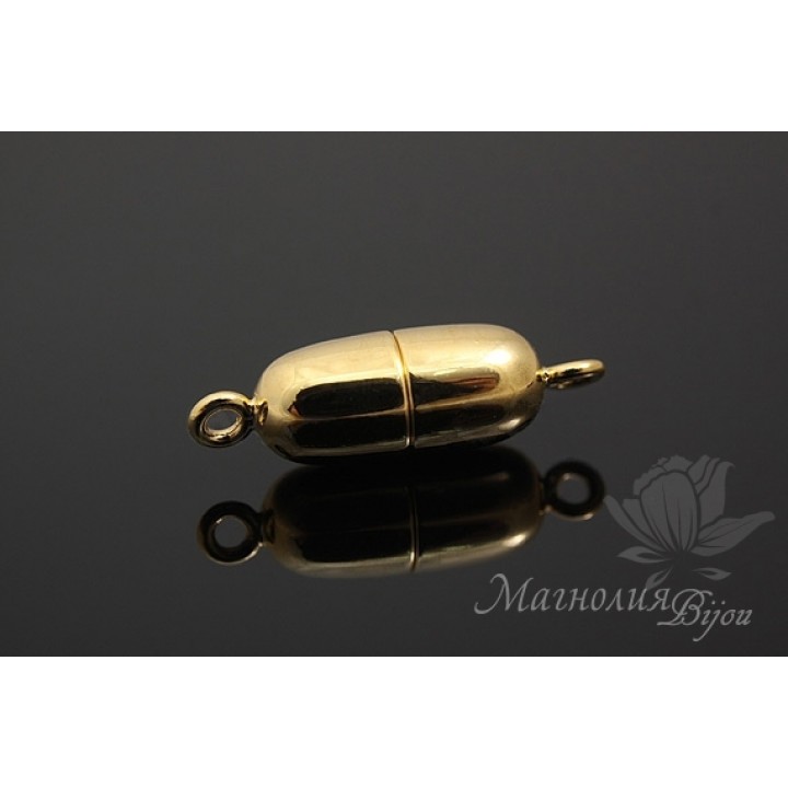 Magnetic clasp 19mm, 14k gold plated