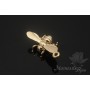 Large bee pendant, 14 carat gold plated