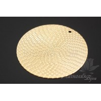 Подвеска-медальон "Золото Инков 30мм", позолота 14 карат