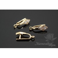 Enganche para colgantes Rombo, dorado 14K