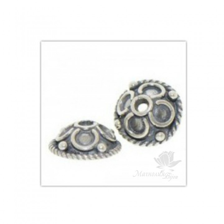 CAP 925 sterling silver, 9mm(2048)