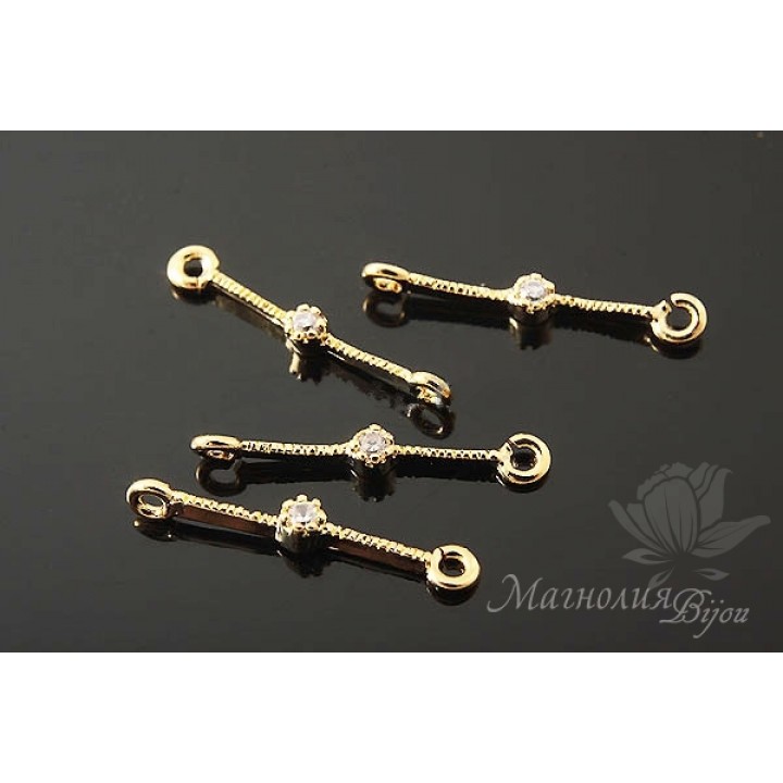 Connector "Polo", 14k gold plated