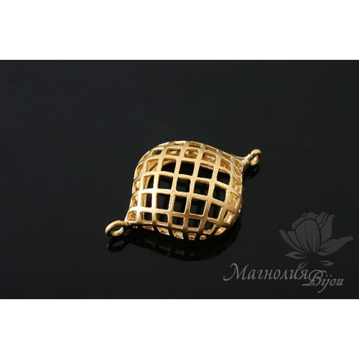 Connector "Grid", 14 carat gold plated