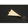 Connector Triangle, 14 carat gold plated