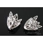 Cap for beads (briolets) Fairy, rhodium plated
