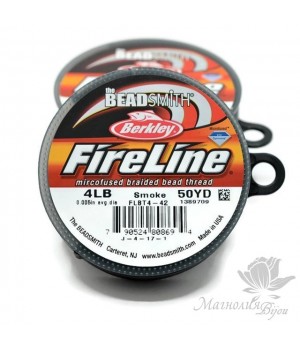 Smoke Grey Fireline 4lb 0.005'', катушка 50 ярдов
