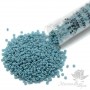 Round beads 1685 15/0 Matte Grey-Blue, tube 8.2 grams
