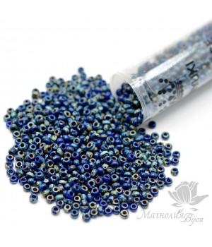 Round beads 4518 11/0 Picasso Opaque Cobalt, tube 23 grams