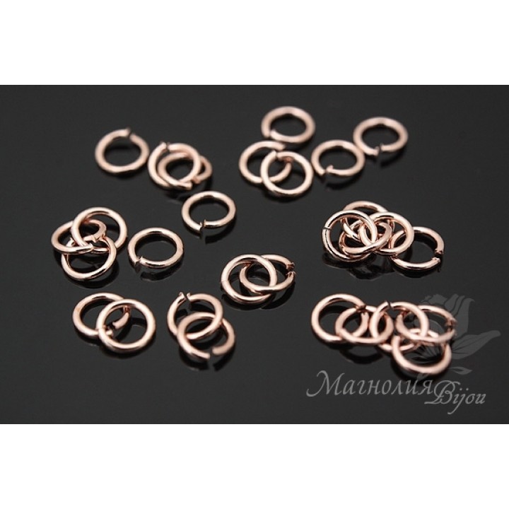 Connecting rings 0.5x4mm rose gold, 1 gram