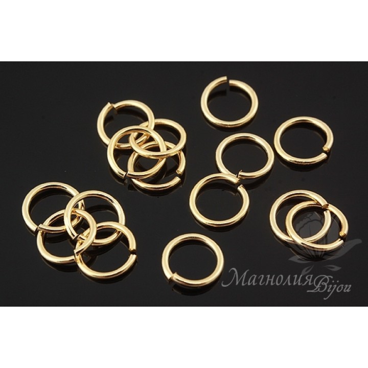 Connecting rings 0.7x7mm gold-plated 16 carats, 2 grams