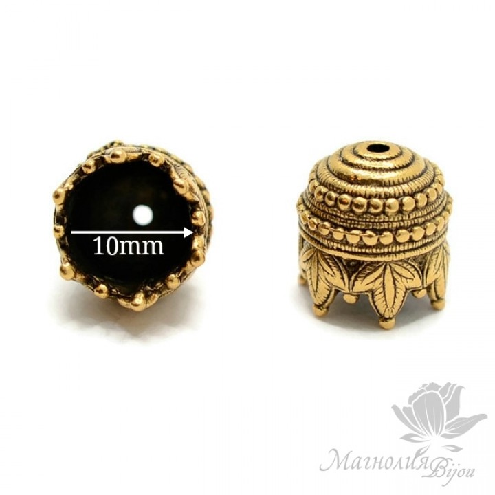 Cap "Maharaj", antique gold