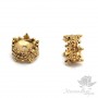Cap double-sided "Crown", antique gold
