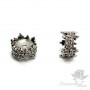 Cap double-sided "Crown", antique silver