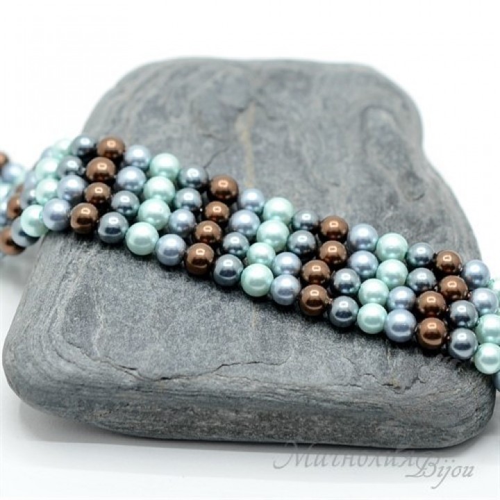 Mix №1 from Mallorca pearls 4mm, 4 pieces