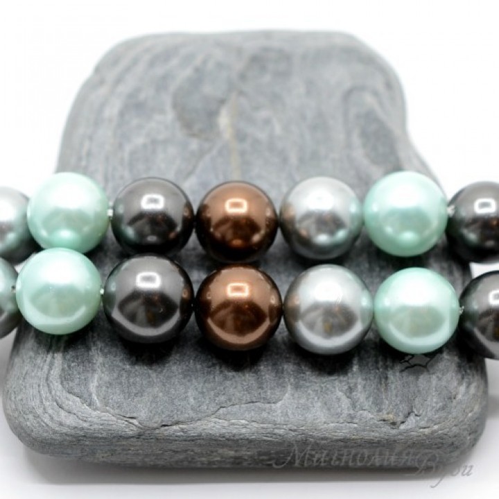 Mix №1 from Mallorca pearls 12mm, 4 pieces