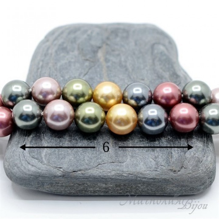 Mix No. 8 from Mallorca pearls 10mm, 6 pieces